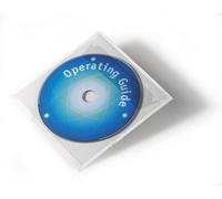 Durable Pocketfix Self Adhesive CD/DVD Pocket - Transparent, Pack of 100
