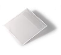 Durable POCKETFIX Self-Adhesive Clear CDDVD Sleeve Pocket | 100 Pack Durable Clear