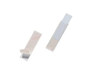 Durable POCKETFIX Self-Adhesive Clear Label Pocket 75 x 18mm - Pack of 10 - Easy to Use and Attach with Strong Sticky Back - For Labelling Boxes and Folders