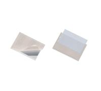 Durable POCKETFIX Self-Adhesive Clear Label Pockets 10 Pack 90 x 57mm