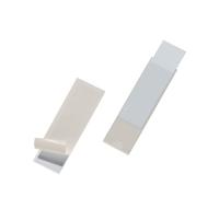 Durable Pocketfix Self-Adhesive Clear Label Sleeve Pockets, 10 Pack, 100x30mm