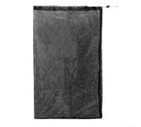 Durable Polyester Shredder Collection Bag for Electric Wood Chipper - Replacement Net Bag with Nylon Drawstring and Double Lock Black Heavy-Duty Design for Efficient Debris Management