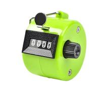 Durable PP Tally Counter, 4-Digit Mechanical Clicker | No Battery Needed for Inventory, Gym, Crowd & Attendance Counting | Handheld Click Counter (Green)