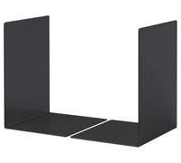 Durable Premium Heavy Duty Large Metal Shelf Bookends | 2 Pack | Black
