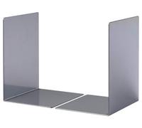 Durable Premium Heavy Duty Large Metal Shelf Bookends - 2 Pack - Silver
