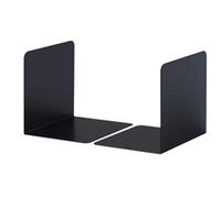 Durable Premium Heavy Duty Small Metal Shelf Bookends - 2 Pack - Black