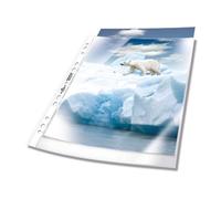DURABLE Premium Punched Pockets A4 Orange Peel 80 microns PP (Polypropylene) Up 11 Holes 2683 Pack of 100