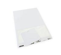 Durable Visitor Event Name Badge 97 x 86 mm - A4 Printable Sheet with Adhesive Foldable Name Badge - Perfect for Events - Pack of 100