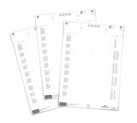 Durable Printable Ticket Insert Sheets for Pallet Feet | 80 Pack | 140/90 x 65mm