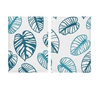 Durable PU Material Passport Protective Cover, Green Monstera Leaves Printing Cute Passport Protective Cover Women and Men Passport Cover Wear-Resistant Passport Bag