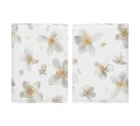 Durable PU Material Passport Protective Cover, Little Flower Style Printing Cute Passport Protective Cover Women and Men Passport Cover Wear-Resistant Passport Bag