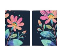 Durable PU Material Passport Protective Cover, Red and Green Leaves Printing Cute Passport Protective Cover Women and Men Passport Cover Wear-Resistant Passport Bag