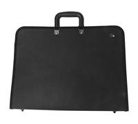 Durable PVC A3 Drawing Bag Ideal for Painting Supplies and Documents Portable Carry Case Black
