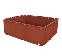 Durable PVC Canvas Fish Pond with Drain Valve - Multifunctional Temporary Holding Tank for Koi, Turtles & Saltwater Fish - Water Storage Pool 150x100x40cm