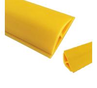 Durable PVC Carpet to Tile Transition Strip - Customizable Length 3.3ft to 65ft for Safe Flooring Edge Protection(Yellow,Length 3.0m(10ft))