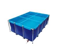 Durable PVC Fish Pond 2m x 1m x 0.8m - Aquaculture Pool for Koi Breeding, Garden Irrigation, Temporary Holding & Viewing - Perfect Solution for Fish Farming and Aquatic Life Management