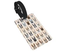 Durable PVC Luggage Id Tags for Suitcases TSA Approved, Personalized Travel Bag Identifier for Suitcases Backpacks, I Love French Bulldog Luggage Tag,Tear-Resistant Contact Info Tag Holder for Kids