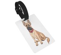Durable PVC Luggage Id Tags for Suitcases TSA Approved, Personalized Travel Bag Identifier for Suitcases Backpacks, French Bulldog Luggage Tag,Tear-Resistant Contact Info Tag Holder for Kids