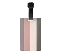 Durable PVC Luggage Tag with Full A Warm and Rustic Colour Scheme Print Design for Easy Bag Identification and Travel Accessories