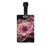 Durable PVC Luggage Tag with Full Quantum Nova Print Design for Easy Bag Identification and Travel Accessories