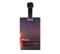 Durable PVC Luggage Tag with Full Take Off Print Design for Easy Bag Identification and Travel Accessories