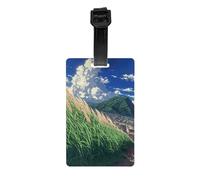 Durable PVC Luggage Tag with Full Whispering Hills Print Design for Easy Bag Identification and Travel Accessories