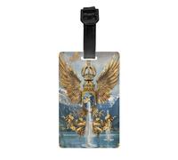 Durable PVC Luggage Tags Personalized Bag Tags for Suitcases, Travel and More Easy to Identify, Full-Print Design Flag of Geneva State