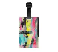 Durable PVC Luggage Tags Personalized Bag Tags for Suitcases, Travel and More Easy to Identify, Full-Print Design East-West Fusion