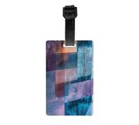 Durable PVC Luggage Tags Personalized Bag Tags for Suitcases, Travel and More Easy to Identify, Full-Print Design Fragmentation