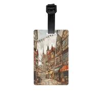 Durable PVC Luggage Tags Personalized Bag Tags for Suitcases, Travel and More Easy to Identify, Full-Print Design Not Coming to Meiqi