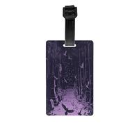 Durable PVC Luggage Tags Personalized Bag Tags for Suitcases, Travel and More Easy to Identify, Full-Print Design QIXI Taboo