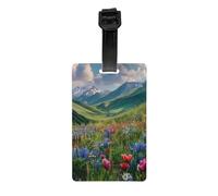 Durable PVC Luggage Tags Personalized Bag Tags for Suitcases, Travel and More Easy to Identify, Full-Print Design A Riot of Color