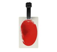 Durable PVC Luggage Tags Personalized Bag Tags for Suitcases, Travel and More Easy to Identify, Full-Print Design Japan Flag