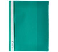 Durable Quotation Filing PVC Folder with Clear A4 Title Pocket - Green, Pack of 25