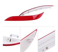 Durable Rear Bumper Reflector Right and Left Set for Fit Fit for BMW 5 Series E60 E61 2003-2007 with ABS Shell and PC Lens