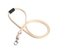 Durable Recycled Fabric Lanyard Beige (Pack of 10) 824116