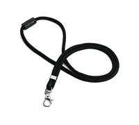 Durable Recycled Fabric Lanyard Black (Pack of 10) 824101