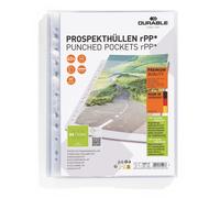 Durable Recycled Punched Pocket PREMIUM Sleeve Wallets | 40 Pack | A4 Clear