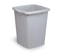 Durable DURABIN Square Food and Freezer Safe Grey Recycling Bin 90L - Wilko