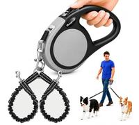 Durable Retractable Dog Leash-16ft Walking Leash- 2 Sizes Retractable Leashes for Small Medium Large Dogs up to 45/115lbs,Upgraded Lock System,Non Slip Rubbery Grip,Tangle Free Pet Leash