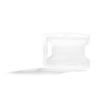 Durable ID Name Badge Holder reXycle for 2 Cards, Card Holder Made of 70 Percent Recycled PP, Pack of 10 ID Badges, Transparent