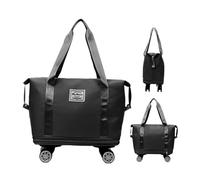 Durable Rolling Duffle Bag, Wheeled Travel Luggage, Detachable Duffel with Smooth Rollers, Waterproof Polyester Travel Bags with Spacious Storage, Luggage Bag with Adjustable Handle for Business