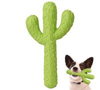 Durable Rubber Cactus Chew Toy for Aggressive Chewers - Tough Interactive Dog Toy for Small/Medium Dogs, Ideal for Training & Teeth Cleaning