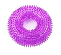 Durable Rubber Dog Chew Toy for Large Dogs, Indestructible Squeaky Teething Aid, Promotes Dental Health, Interactive for Training and Play, Ideal for Enthusiastic Chewers 5-Purple / M ( 12.5CM )