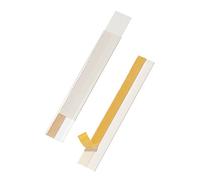 Durable SCANFIX® Self-Adhesive Ticket Holder, Scannable EPOS Ticket Strip Holder, 200 x 40mm, Pack of 50, ideal for Retail and Warehouse Shelving