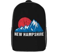 Durable School Bags New Hampshire Mountain Vintage Travel Bag Spacious Rucksack for Work, Travel, Camping, 42X32X14Cm