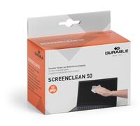 Durable Screenclean 50 Wipes Alcohol Free Bio-degradable (Pack of 50)