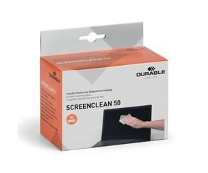 Durable Screenclean 50 Wipes Bio-degradable Individually Wrapped (Pack of 50) 578702