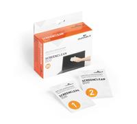 Durable Screenclean Duo Wet and Dry Wipe Set Alcohol Free (Pack 10)