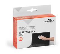 Durable Screenclean Duo Wet and Dry Wipe Set Alcohol Free (Pack 10)